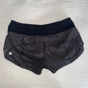 lululemon athletica reflective Black Athletic Shorts